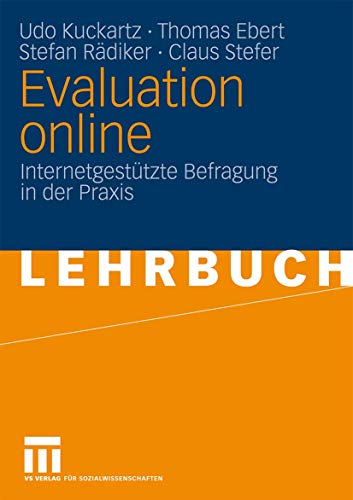 Evaluation Online: Internetgestützte Befragung in der Praxis (German Edition) von VS Verlag für Sozialwissenschaften